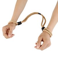 Accessoires SM, menottes réglables en coton, attache de cheville, laisse de bondage pour couple, corde de bondage BDSM