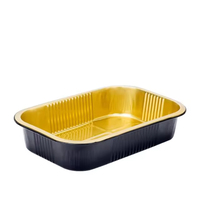 Premium ABLPACK 1050ml/35oz Einweg-Aluminiumfolienbehälter mit Deckel, Recycelbar, Umweltfreundlich, für Nudelrestaurants und Takeaway