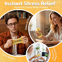 Jouets sensoriels en forme de beurre à remontée lente, souples et compressibles, pour le soulagement du stress, l'apaisement de l'anxiété et la concentration
