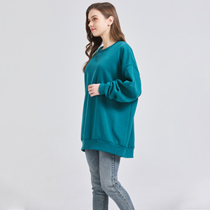 Sweat-shirt personnalisé pour femme, col rond, long, sportif, hiver, athlétique, en polaire vierge, vintage, respirant, écologique, haute qualité - Product Image 2