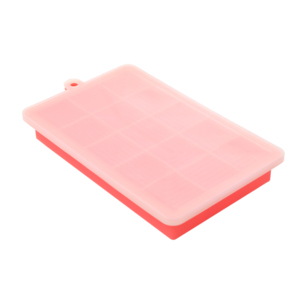 Tùy chỉnh sinh thái thân thiện BPA free 15 Cube Silicone khay đá cấp thực phẩm Ice Cream sản xuất bánh sandwich với nắp khuôn dễ dàng bật ra - Product Image 4