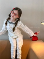 Vêtements de maison confortables pour enfants en coton et élasthanne, 95,5% coton, 4,5% élasthanne, diverses couleurs, ensemble de pyjama doux, personnalisable, expédition rapide