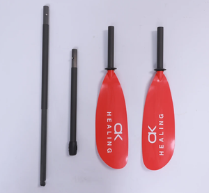 Di alta qualità 4 sezioni nero rosso fibra di vetro Kayak Paddle 2150 ~ 2400mm remi staccabile surf <span class=keywords><strong>Waterplay</strong></span> accessorio strumento - Product Image 4