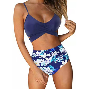 Ensemble <span class=keywords><strong>de</strong></span> maillots <span class=keywords><strong>de</strong></span> <span class=keywords><strong>bain</strong></span> bikini grande taille M-3XL, col à bretelles, soutien-gorge push-up sexy avec <span class=keywords><strong>maillot</strong></span> <span class=keywords><strong>de</strong></span> <span class=keywords><strong>bain</strong></span> taille haute avec rembourrage et soutien en acier E410334 - Product Image 4