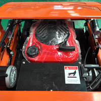 Cortadora de Césped a Control Remoto de Alta Eficiencia, Motor de Gasolina de 4 Tiempos, 550 mm, con Pala Quitanieves para Jardín y Granja, Envío Gratuito
