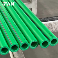IFAN, prix bas populaire, raccords de tuyaux en PPR, sortie d'usine, tuyaux en PPR, eau froide, eau chaude, couleur verte, tuyaux en PPR pour l'alimentation en eau