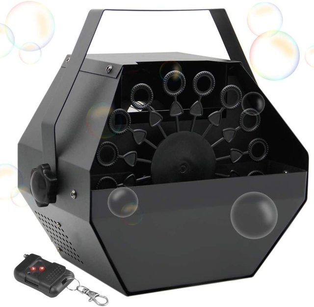 30w Mini Stage Automatic Bubble Machine DJ Wedding Remote Control Effect Soap Bubble Machines Small Power Bubbles Blower Maker