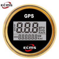 Compteur de vitesse GPS numérique, jusqu'à 999 km, nœuds mh, avec GPS, compteur de vitesse, pour bateau, Yacht, bateau, odomètre, 52mm