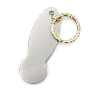 Kunci pembuka keranjang belanja besi tahan karat, hadiah <span class=keywords><strong>Promo</strong></span> perusahaan murah mode baru - Product Image 1