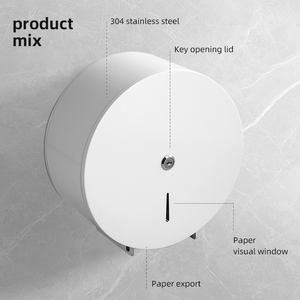 안티 녹 Lockabke 대용량 벽걸이 형 304 스테인레스 스틸 점보 화장지 타월 디스펜서 - Product Image 2