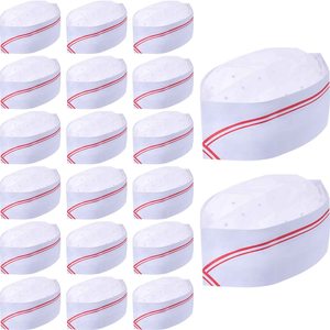 Offre Spéciale blanc réglable Restaurant cuisine papier bateau chapeau de chef pour adultes - Product Image 5