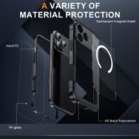 3 en 1 Defender a prueba de golpes fundas magnéticas para teléfonos móviles para Iphone 17 Air 17 Pro Max 17pro protección completa Funda trasera resistente