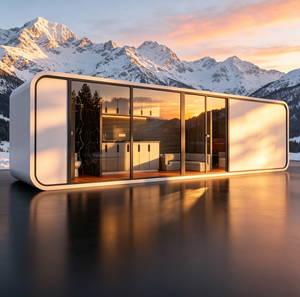 Stand d'exposition personnalisé Apple Cabin, couleur sur mesure, espace événementiel mobile préfabriqué pour showroom extérieur - Product Image 1