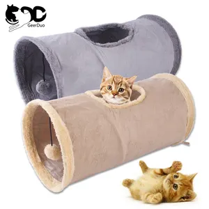 Wholesale Pet Supplies Interesting Collapsible Foldable Track Cat Tunnel Channel Drill Bucket Puzzle For Cats