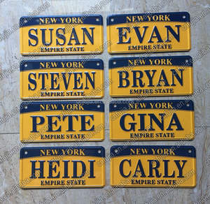 <span class=keywords><strong>Plaque</strong></span> <span class=keywords><strong>d</strong></span>'<span class=keywords><strong>Immatriculation</strong></span> Vierge en Aluminium Gaufré Personnalisable, Souvenir Nouveauté pour Voiture, Métal - Product Image 5