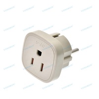 Adaptateur de prise des États-Unis vers l'Europe, l'Allemagne, la France et la Russie-Adaptateur de prise américain vers européen mis à la terre Schuko de type E/F
