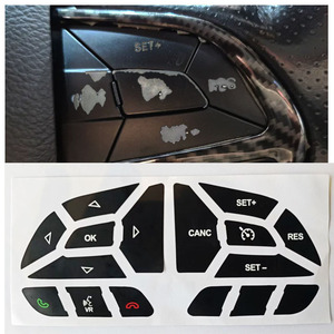 Pegatinas impermeables de Pvc para botones del volante, para Dodge 2016 2022, 7,5x16cm, YH25090201 - Product Image 4
