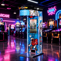 Machine d'arcade de boxe 3D à écran LCD 32 pouces, fonctionnant à pièces, pour test de force, pour centre de jeux