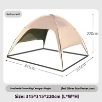 Grand dôme étanche à l'eau tente à baldaquin ensemble complet équipement de cour extérieure Portable Camping pique-nique Protection solaire