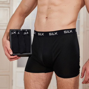 Prezzo all'ingrosso <span class=keywords><strong>Super</strong></span> traspirante biancheria intima di seta <span class=keywords><strong>Sexy</strong></span> ad asciugatura rapida di colore solido maschile biancheria intima di seta - Product Image 6