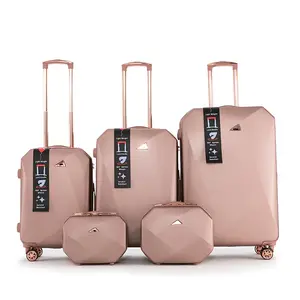 Жесткий пластиковый роскошный набор чемоданов на колесиках, чемоданов, чемоданов, винтажных чемоданов