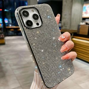 Coques de Téléphone de Luxe Diamant pour <span class=keywords><strong>iPhone</strong></span> 17 13 15 16 Pro Max 16 Pro <span class=keywords><strong>11</strong></span> 12 Dégradé Paillettes Strass Élégantes Galvanisées - Product Image 4