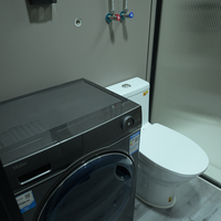 Casa Contenedor Expandible Prefabricada Resistente a Huracanes de 20 pies, 30 pies, 40 pies con Baño, Casa Prefabricada Móvil de Acero Ligero