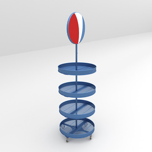 Factory Customized Metal Round Commercial <strong>Shelves</strong> and Beverage Display Racks - Product Image 6