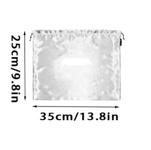 Sac à poussière personnalisé avec cordon de serrage, doux et durable, en satin de soie, pour casquettes, chaussures, chapeaux, perruques, usage domestique - Product Image 1