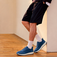 Sepatu Lari Pria Model Jalan Kaki, Sol MD Mesh Ultra Ringan dan Bernapas, Warna Kustom Grosir Laris untuk Latihan, Gym, dan Aktivitas Luar Ruangan