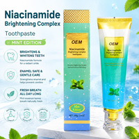 Dentifrice blanchissant personnalisé à la niacinamide 100g, saveur menthe, anti-caries, nettoyage buccal, élimination des taches et du jaunissement, pour usage domestique