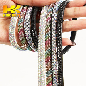 Tiras De Strass Cinta De Diamantes Tiras De Cristales Brillantes 6mm <strong>Y</strong> 8mm for Lady Sandals Upper Decoration - Product Image 3