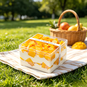Contenitore <span class=keywords><strong>per</strong></span> Dessert in Plastica <span class=keywords><strong>per</strong></span> Alimenti con Coperchio, Scatola Trasparente <span class=keywords><strong>per</strong></span> Tiramisù con Adesivo Personalizzato <span class=keywords><strong>per</strong></span> Confezioni da Pasticceria - Product Image 3