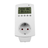 Pantalla Digital LCD controlador de temperatura de calefacción y refrigeración enchufe termostato electrónico con Sensor