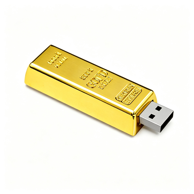 High End Shiny Finish Metal Usb 2.0 Flash Memory Stick Custom Logo for Anniversary Celebration Distinguished Guest Gift