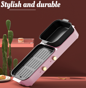 2026 Small Kitchen Appliances Portable Multi Cooker Pot Non-stick Cookware With Hot Pot <b>Pan</b> Machine - Product Image 5