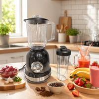1,5L Glazen Pot 800W Multifunctionele Snijder Rasp Mixer Voedselverwerker Blender IJsvergruizer Roestvrijstalen Messen