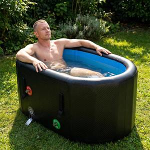 <span class=keywords><strong>Baignoire</strong></span> à glace gonflable portable multi-tailles pour intérieur et extérieur, avec couvercle et pompe à air - Product Image 1