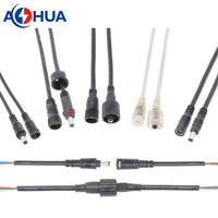 Connecteur DC mâle femelle étanche 4A 20 AWG 2.1 2.5mm avec câble