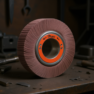Ttake Abrasive Cloth Flap <b>Wheel</b> 200x30x54 Mm With Hole For Metal <b>Grinding</b> - Product Image 3