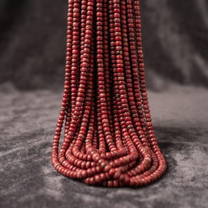 Perles Rondelles en Rhodonite Rose Naturelle de Haute Qualité, 8 Pouces de Long, 6mm, Lisses et Simples, pour la Fabrication de Bijoux - Product Image 3