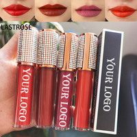 Marque privée Vente en gros Rouge à lèvres liquide mat Brillant à lèvres transparent rose nude imperméable Brillant à lèvres pailleté