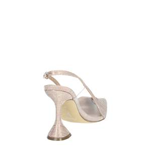 Menbur Women's <b>Pumps</b> Glitter Upper Block Heel Slingback Pointed Toe Buckle Strap All Seasons Fashion Trend <b>Pink</b> 38 Rosa - Product Image 3