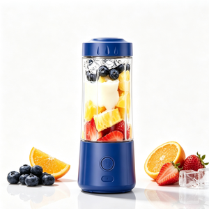 Mixeur Portable pour Smoothies et Glace Pilée 400 ml Bleu, Rechargeable USB, Moteur Sans Balais, Lame en Acier Inoxydable, Usage Domestique et Extérieur - Product Image 1