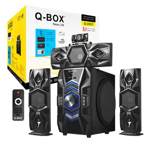 Q-BOX Q-1603 speaker remote control support MP3 player 3.1Home Theatre System wireless portable speaker