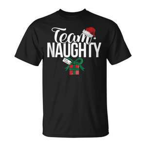 Débardeur et T-shirt assortis pour couple Naughty Team – Vêtements promotionnels pour équipes - Product Image 1