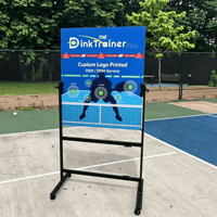 Expédition immédiate, vente en gros, logo personnalisé, panneau de rebond portable rectangulaire WPC 75*90 pour pickleball, entraînement en intérieur et en extérieur
