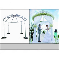 Support de toile de fond réglable pour mariage, cercle rond en arc de 3 m de diamètre, portable, pour la décoration de votre événement de mariage de rêve