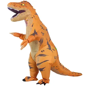 Toptan yetişkin boyutu Halloween nosaurus Rex Dacron şişme Cosplay maskot kostüm cadılar bayramı için