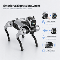 Robot chien quadrupède émotionnel MagicDog AI 13DOF, robot bionique tout-terrain avec caméra 4K et suivi autonome pour l'éducation et la compagnie